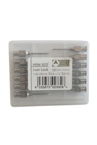 Henke - Enjektör Ucu Çelik 16g X 3/4" 1 Paket 12 Adet Henke - Enjektör Ucu Çelik 16g X 3/4" 1 Paket 12 Adet
