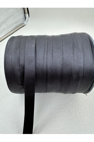Paşateks Saten Grogren Şerit-5 Metre-siyah