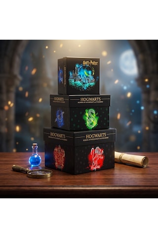 Bakgelal Harry Potter Hogwarts Lisanslı Dekoratif Saklama Kutusu Hogwarts Constellation Takımyıldızı Tasarımlı - 9018982248960