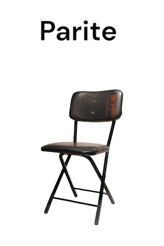 Katlanır Metal Ayaklı Siyah Sandalye - Foldable Metal Legs Chair