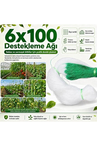 Sunup Sn-38883 Bitki Tırmanma Ağı 6x100 M