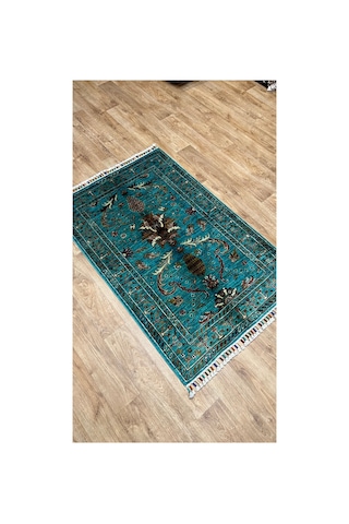 El Dokuma Afghan Halısı Mavi