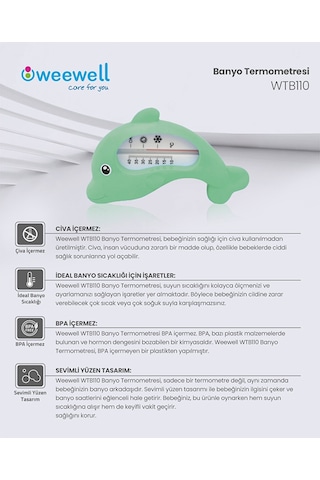 Weewell Wtb110 Banyo Termometresi Yeşil Wee-wtb110 WEE-WTB110
