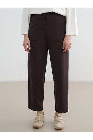 Lcw Modest Kahverengi Beli Lastikli Soft Touch Kadın Eşofman Altı