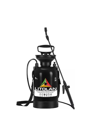 5 Litre 2'1 Basınçlı Köpük Püskürtme El Pompası 4x Sıvı Nozul Ve 1x Köpük Nozul Püskürtücü