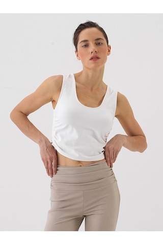 Xint Beyaz Doğal Dökümlü Slim Fit Atlet 602457