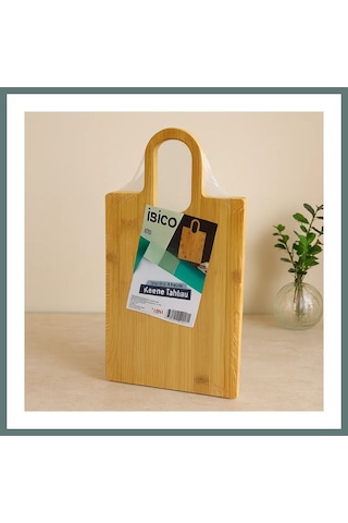 Ventra Bambu Kesme Tahtası Oval Kulplu 20x37 Cm Ventra Çok Renkli