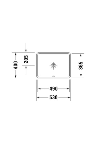 Duravit Starck 3 Tezgahaltı Lavabo 49 CM 0305490000