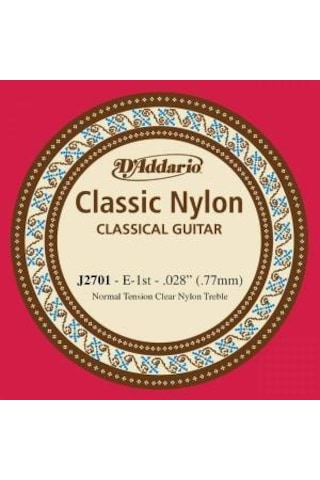 D'addario Ej2701 Klasik Mi Tek Tel Normal Tension Mi
