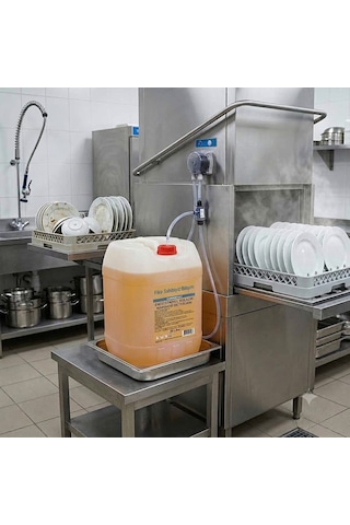 Endüstriyel Sıvı Bulaşık Deterjanı 20 Lt - Otomatik Dozaj Pompasına Uygun Sanayi Tipi Yağ Çözücü & Kireç Önleyici Sert Sular İçin
