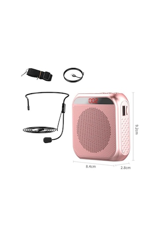 Yüksek Hoparlör Ses Amplifikatörü Hoparlör Bluetooth Hoparlör Mikrofon Okul Öğretmeni Mikrofon Taşınabilir Hoparlör