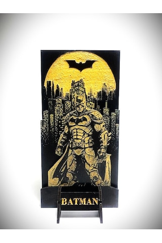 Dükkan Design Lazer Kazıma Kara Şovalye El Boyama Ahşap Biblo Çok Renkli