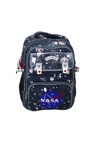 Nasa Temalı 3'lü İlkokul Çanta Seti - Peluş Oyuncak Hediyeli Yeşil