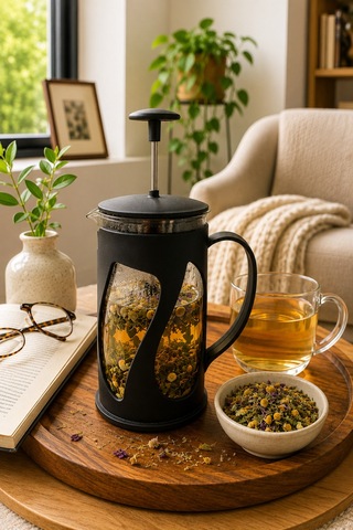 Bitki Çayı -kahve French Press 500 Ml Siyah - 905850011 Siyah