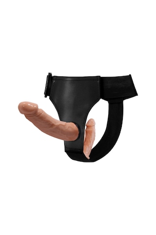 Lilitu Shop Baile 2277 Belden Bağlamalı Çift Taraflı İçi Dolu Strapon Penis
