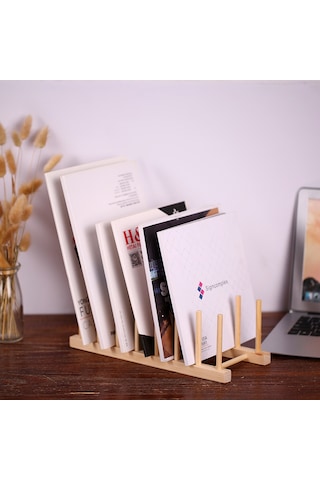 Geeroyoo Ahşap Tabak Kurutma Rafı, Mutfak Organizer, 8 Çubuklu 7 Bölmeli, Kompakt Tasarım, Tip 1/tip 2 Seçenekli Diğer