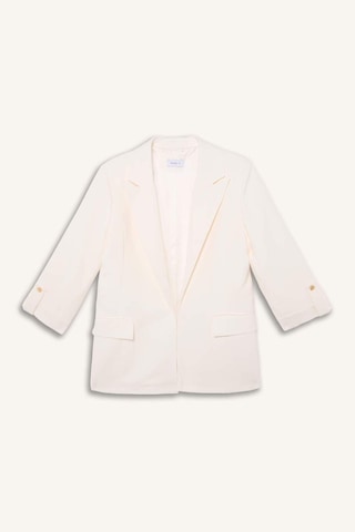 Defacto Oversıze Basic Blazer Ceket C3215ax26auer105 Ekru-er105