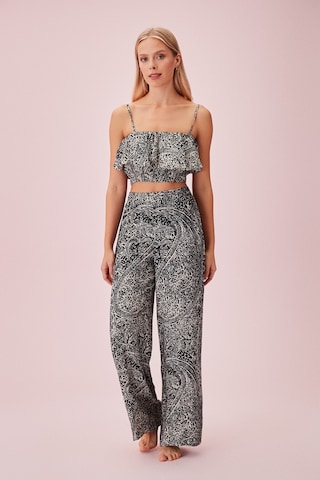 Suwen Rana Crop Top Sba24570911 Siyah