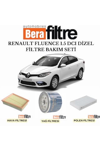 Renault Fluence 1.5 Dci Dizel Filtre Bakim Seti