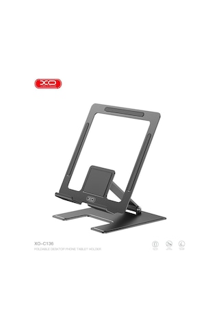Özel Üretim Xo C136 Katlanabilir Metal Tablet Ve Telefon Standı Isıya Dayanıklı Hafif Tutucu