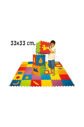Matrax Oyuncak Polimat 33x33cm 9mm Düz (Renkli)