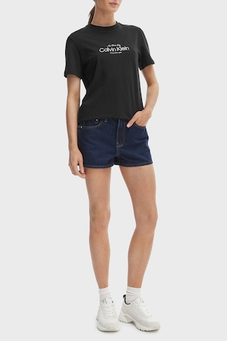 Calvin Klein Bayan T Shirt Lv047f810g Ub1 Siyah