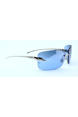 Cartier Panthere De Cartier Blue Sılver Mavi Gümüş Unısex Güneş Gözlüğü
