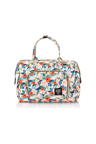 Lal Baby Baggage Bag Flowers Omuz Askılı Anne Bebek Bakım Çantası Çok Renkli