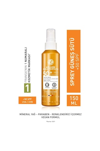 Yves Rocher Solaire Peau Parfaite Güneş Koruyucu Vücut Spreyi SPF50+ 150 ML