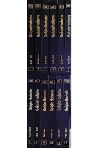 Gelişim Hachette Alfabetik Genel Kültür Ansiklopedisi Ciltler - 1-2-3-4-5-6-7-8-9-10-11-12 Cilt Tam Takım