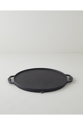 English Home Savor Premium Yuvarlak Grill Tava 34 Cm Siyah Siyah