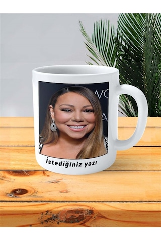Mariah Carey Baskılı Kupa Bardak Kişiye Özel Desen 4 Çok Renkli