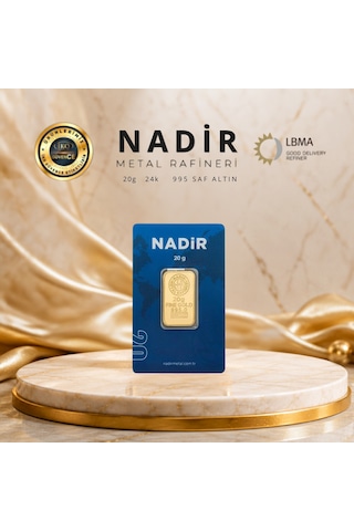 1 Adet 20 Gr 24 Ayar Altın 995