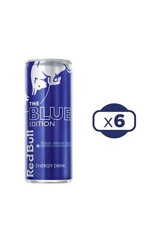 Red Bull Blue Edition Yaban Mersini Enerji İçeceği 6 x 250 ML