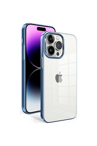 Zeyline Apple Uyumlu iPhone 14 Pro Max Zore Sun Kapak-mavi Açık
