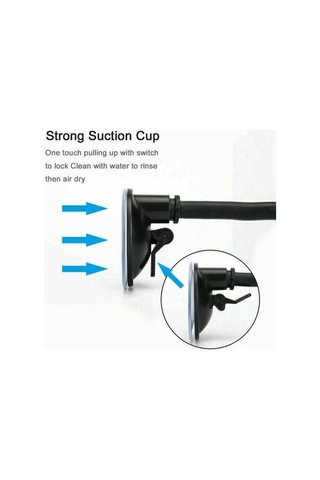 Jms Darbeye Dayanıklı Güçlü Emiş İçin Pratik Hafif Hortum Navigasyon Araç Cep Telefonu Tutucu Siyah