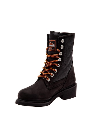 Harley Davidson New Worker Black Nubuk Erkek Bot Siyah