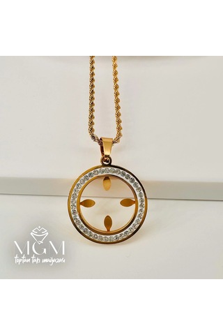 Çelik Çelik Kolye 40+5 Cm - Kl0197 Çok renkli