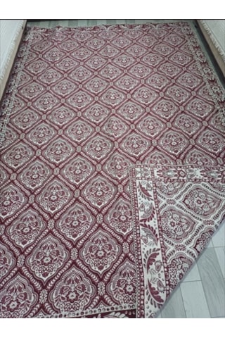 Savan Dokuma Halı Örtüsü 9m² Kale Bordo5 Bordo