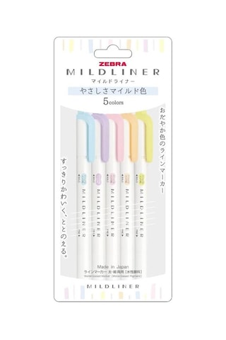 Zebra Mildliner Fosforlu Kalem Seti 5c-yc-n Pembe
