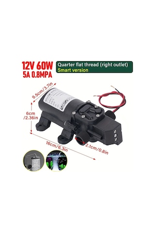 Motion003 12v 60w 5l 0.8mpa Yassı Diş Sağ Çıkış Kendinden Emişli Yüksek Basınçlı Ar