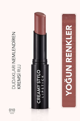 Flormar Yarı Parlak Stick Ruj- Creamy Stylo Lipstick -010 Nude-8682536013703