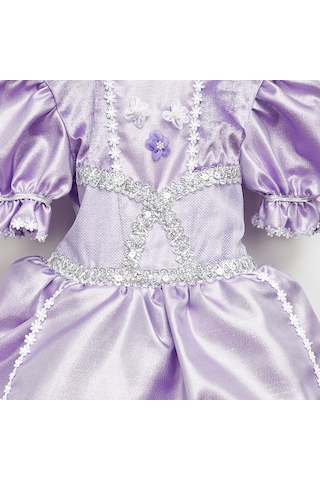 Panço Kız Çocuk Sofia Kostüm Lila 001