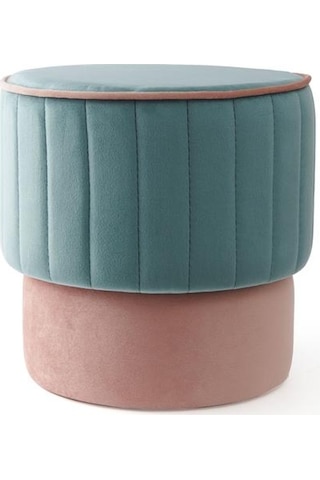 Just Home Rose Puf - Turkuaz / Pembe Turkuaz / Pembe