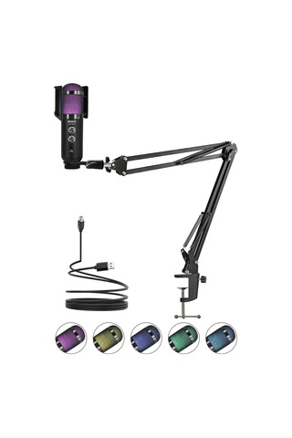 Regard Rgb Set Usb Ekholu Oyuncu Ve Yayıncı Mikrofonu Kayıt Gaming Tiktok Twitch Canlı Yayın Discord Youtube