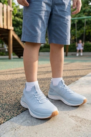 In Step Aeroknit Pro Ultra Hafif Bağcıksız Erkek/kız Spor Ayakkabı - Mavi