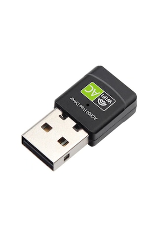 Ally Çift Bant 600 Mbps 2.4 - 5 GHz USB Kablosuz Wi-Fi Adaptör