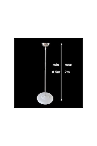 Metal Çubuklu Yüksekliği Ayarlanabilir Balon Kulesi Standı 210 Cm Dayanıklı & Şık Tasarım Şeffaf