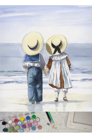 Moranka Sayılarla Boyama Hobi Seti Çıtalı 40x50 Cm - Çocuklar