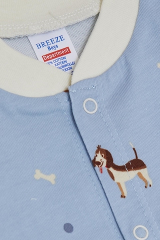 Breeze Erkek Bebek Patikli Tulum Sevimli Köpekçik Desenli 0-6 Ay, Açık Mavi-açık Mavi Açık Mavi